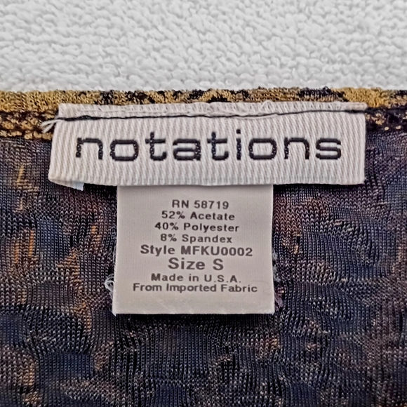 NOTATIONS Floral Top, size S - Picture 9 of 11